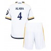 Real Madrid David Alaba #4 Hjemmedraktsett Barn 2023-24 Kortermet (+ korte bukser)